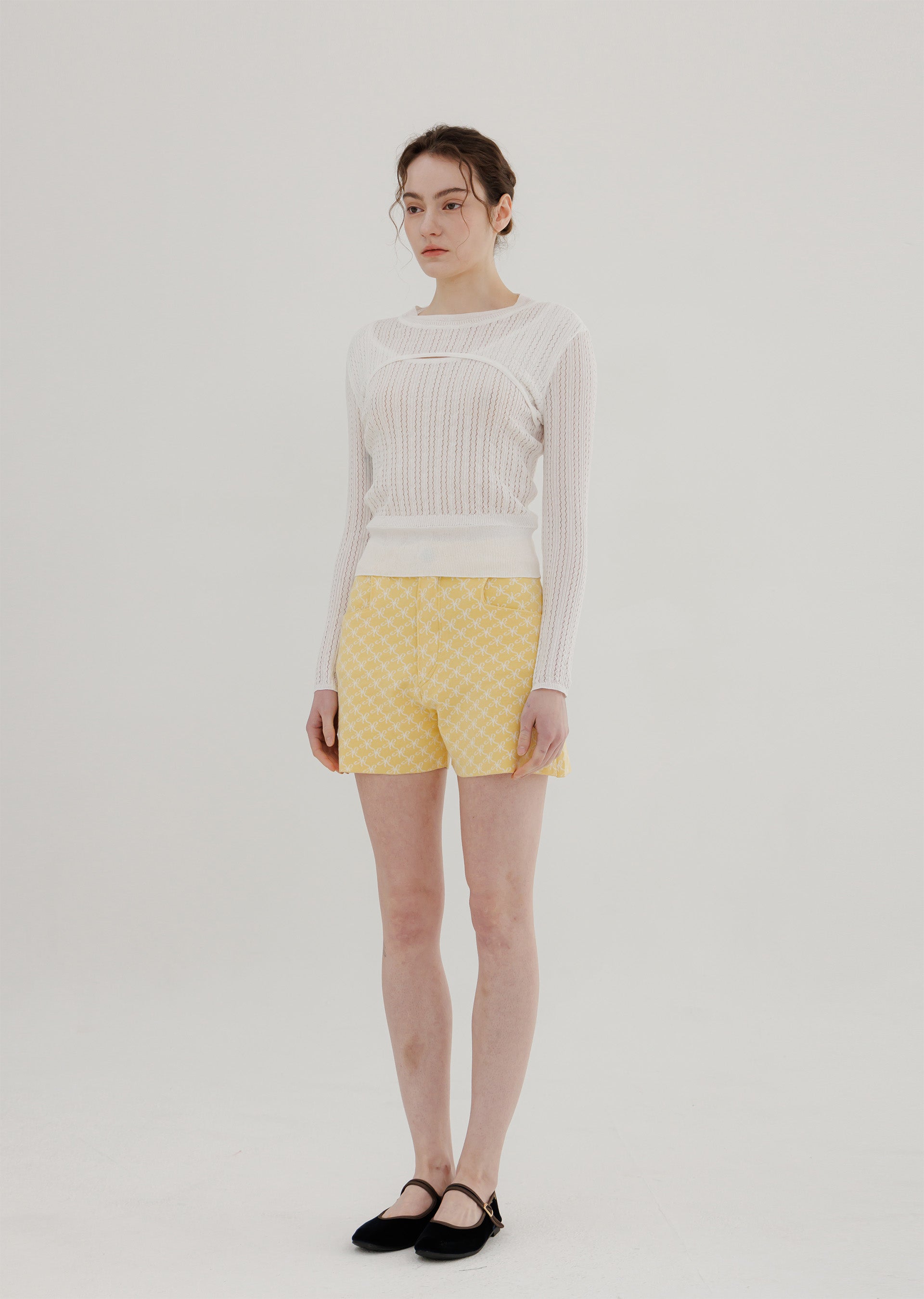 ATOP06 Layered Knit Pullover